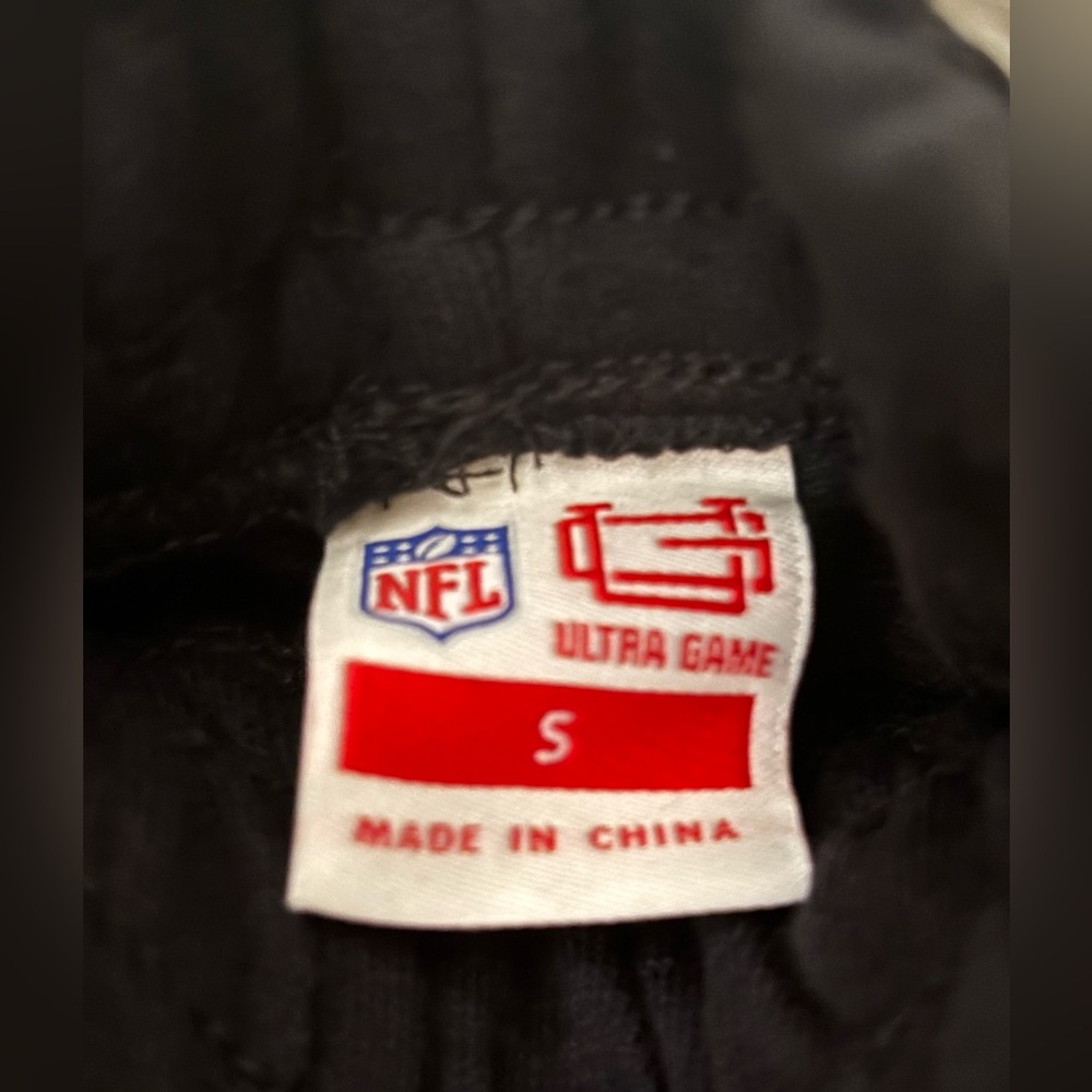 Kansas City Chiefs Black Track Pants with Eye and Logo Patch NFL Brand - Picture 2 of 6